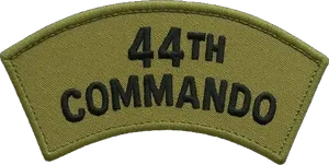 A 44th Commando shoulder patch